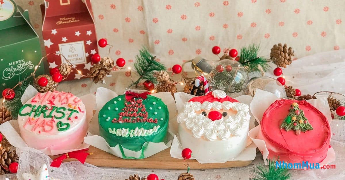 Bánh kem là món quà không thể thiếu vào dịp giáng sinh